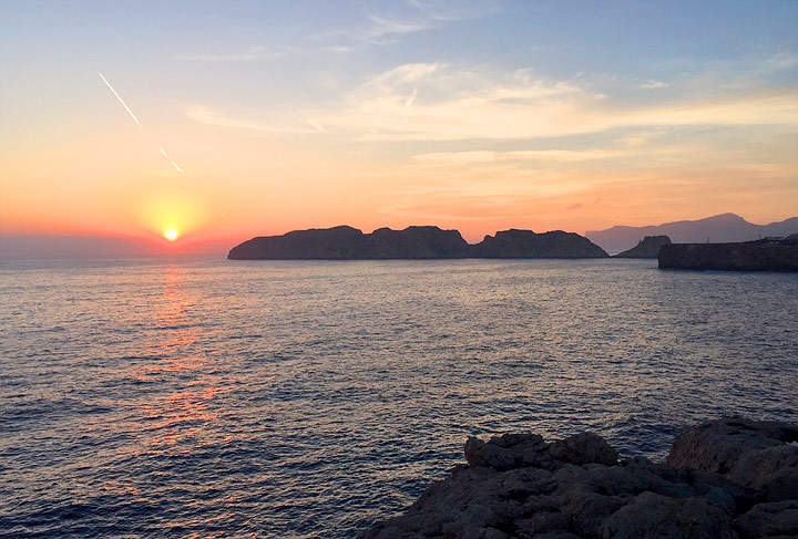 Sundown sea