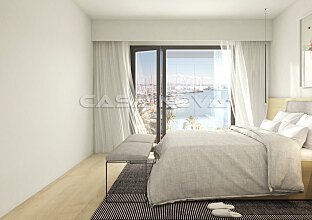 Ref. 1202796 | Gran dormitorio doble con terraza y vista al puerto
