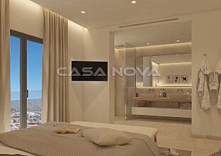 Ref. 1402833 | Moderno dormitorio principal en suite con terraza