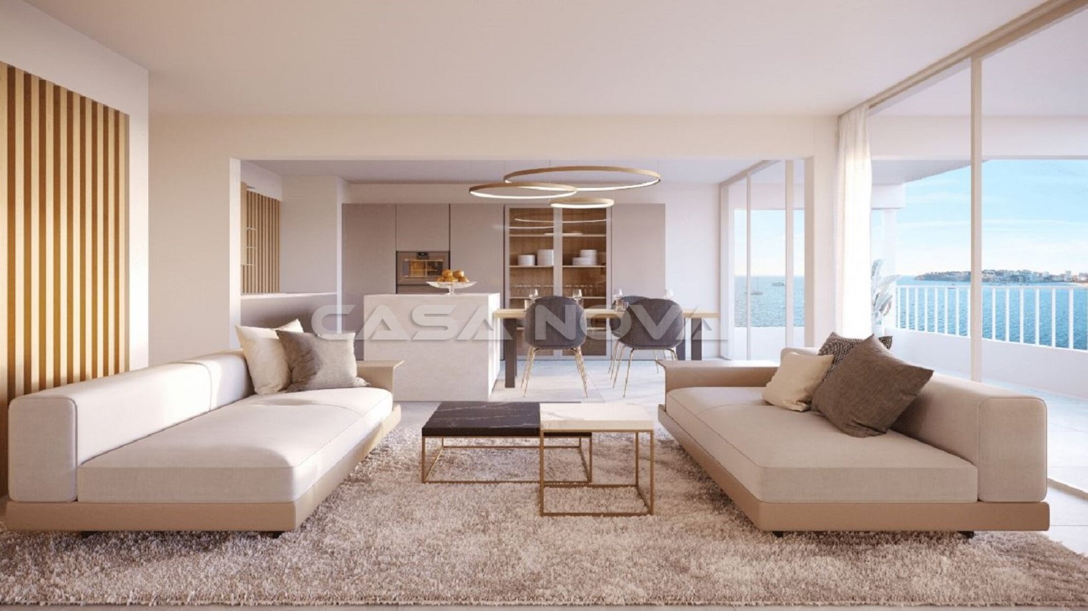 Top modernes Meerblick Apartment in 1. Linie mit Strandzugang