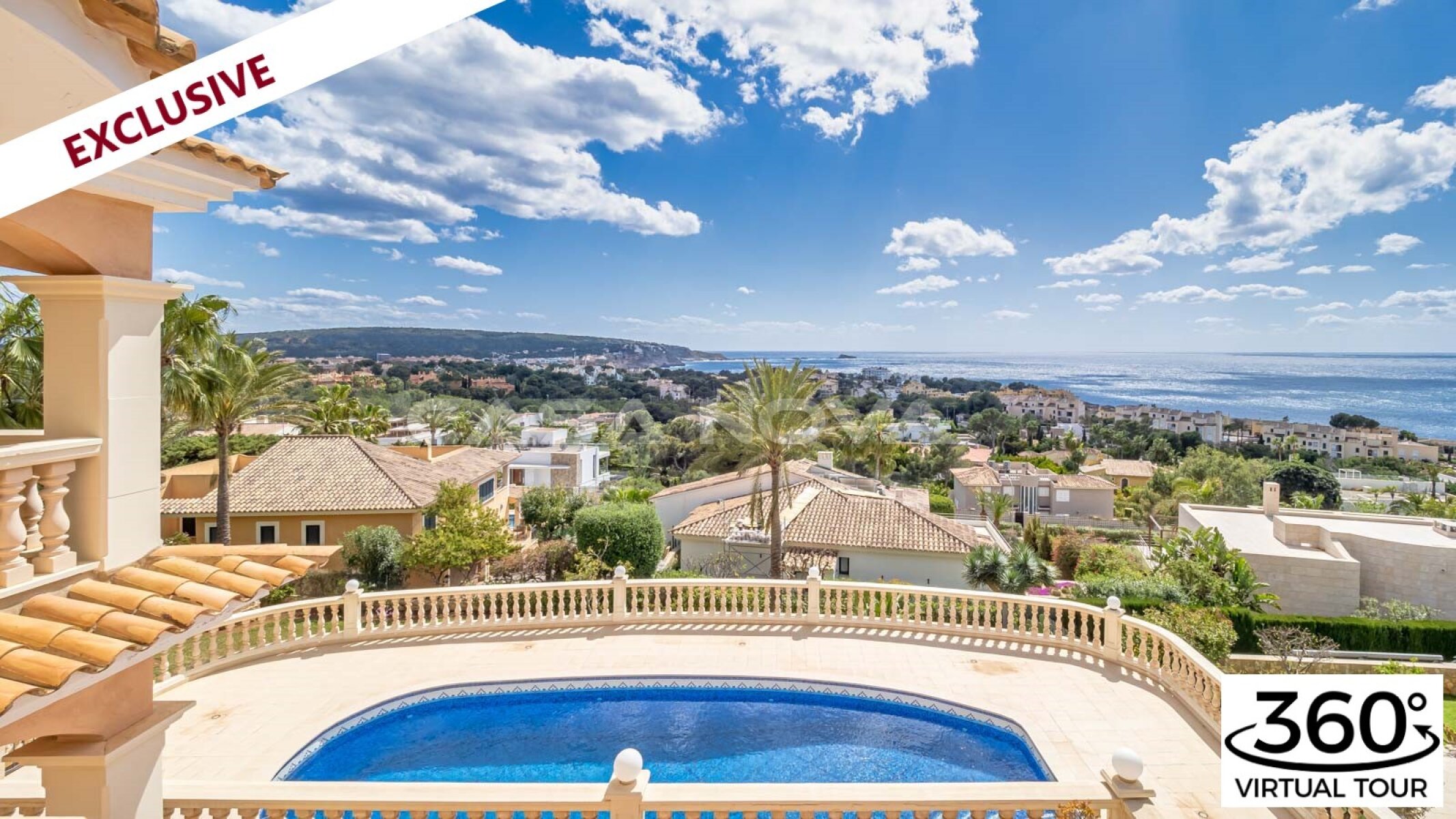 EXKLUSIV BEI UNS: Mediterrane Villa mit gigantischem Meerblick