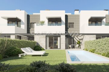 Can Pastilla: Neubauprojekt modernes Reihenhaus mit Pool