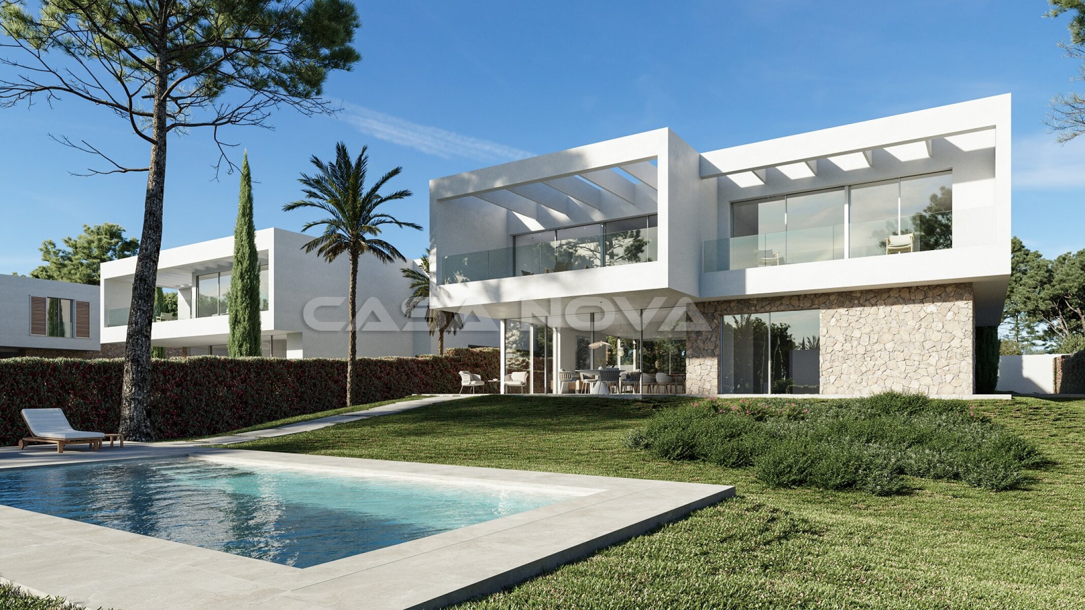 New project: Luxury villa with partial sea view