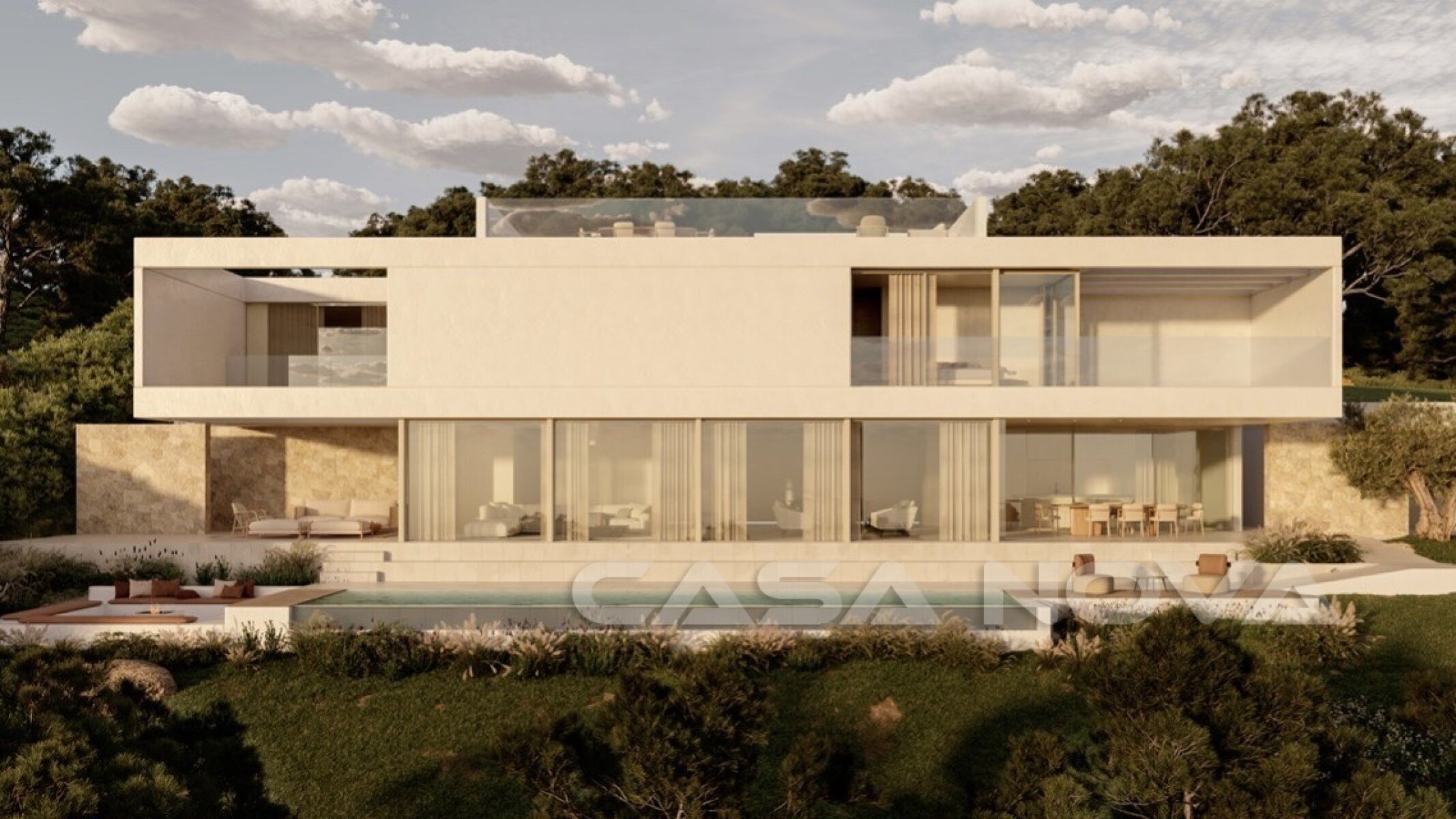 Lujosa villa de nueva construcción en Cala Vinyas
