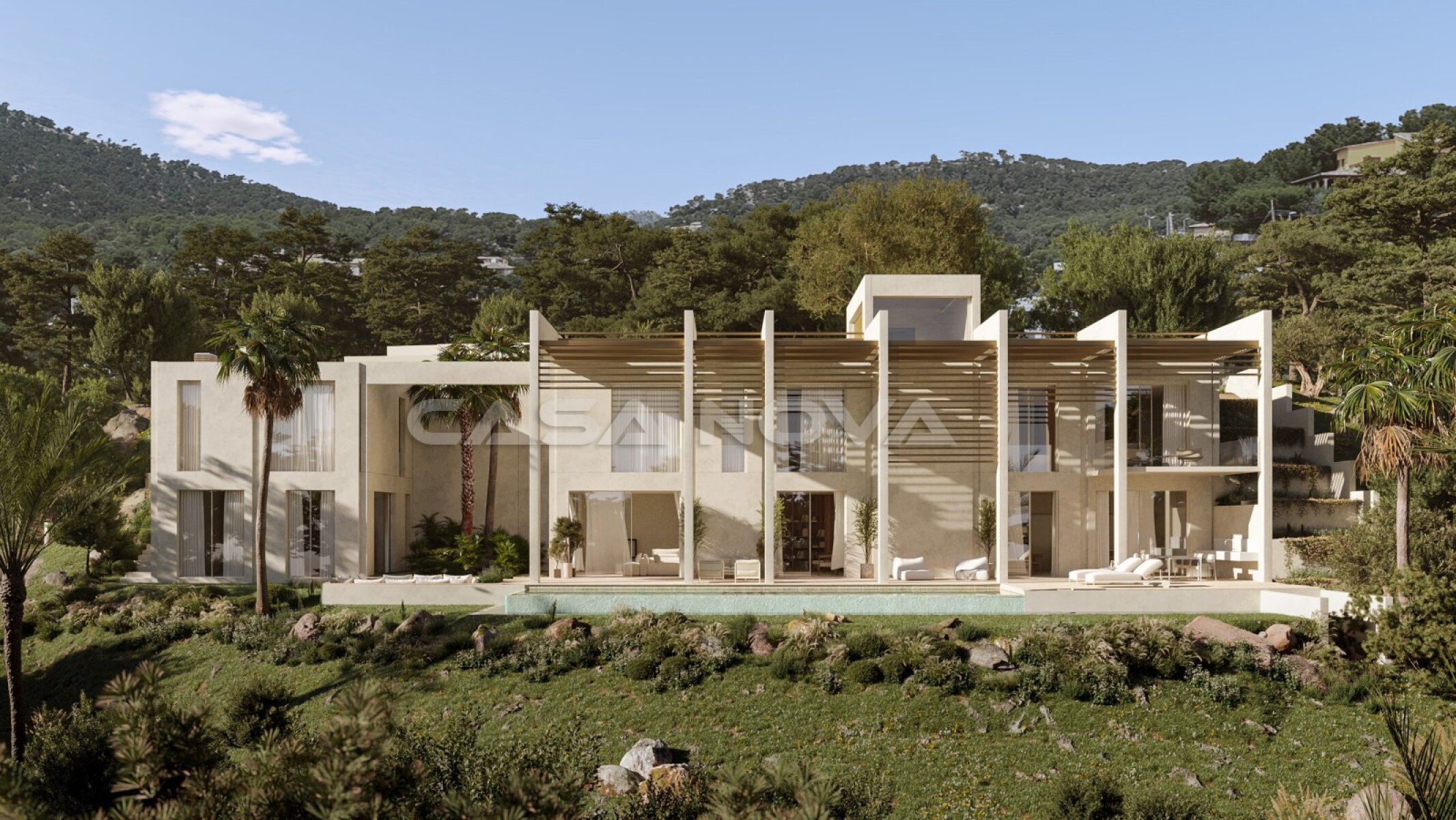 Luxury villa under construction in an absolutely prime location