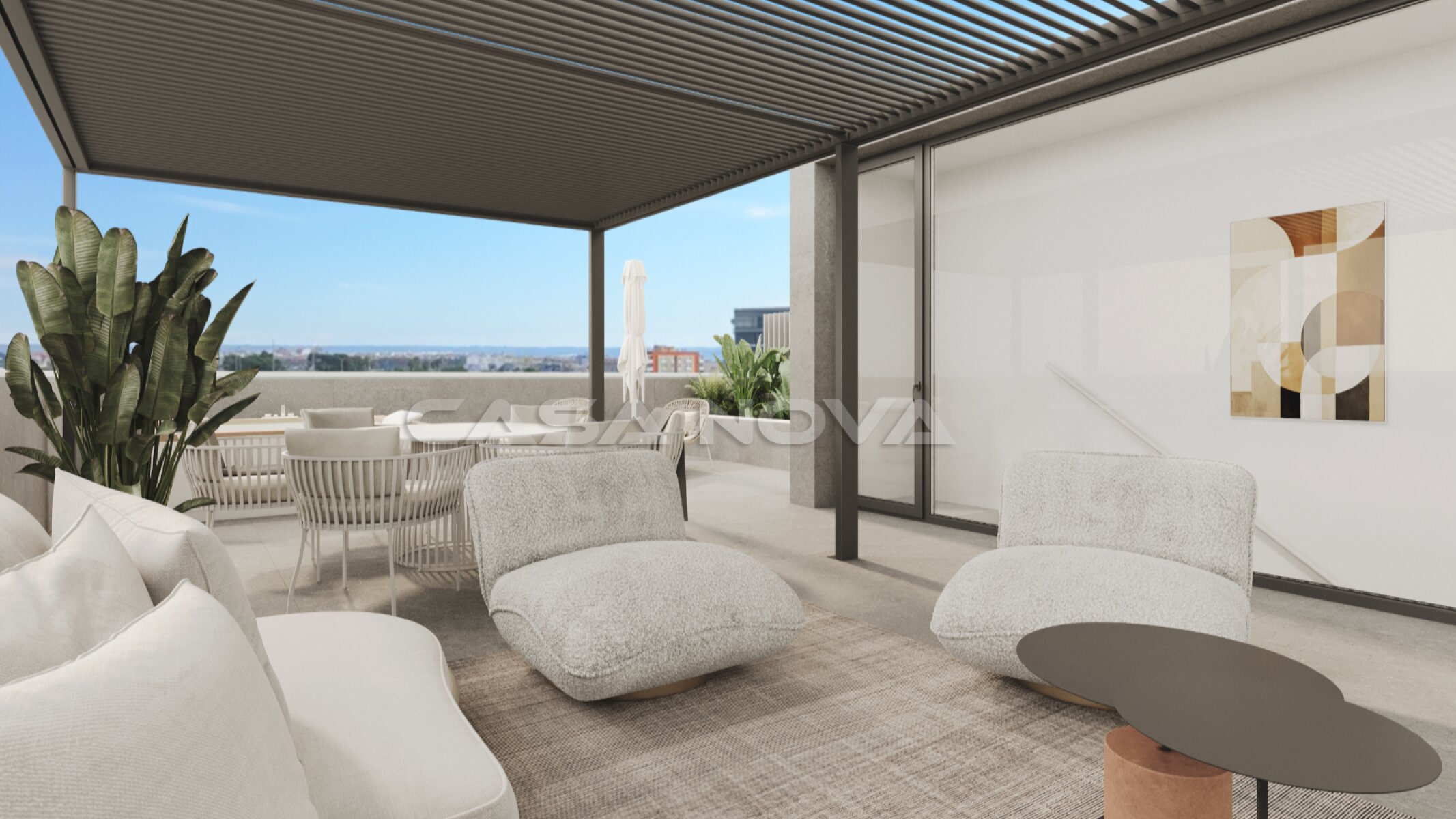 Luxurious duplex penthouse with private roof terrace
