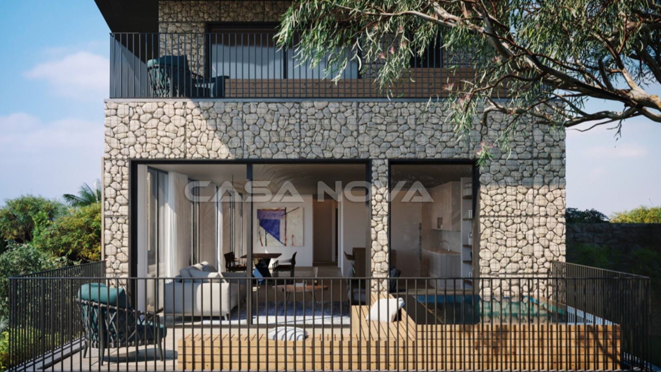 Neubau Apartment mit Meerblick und privatem Pool