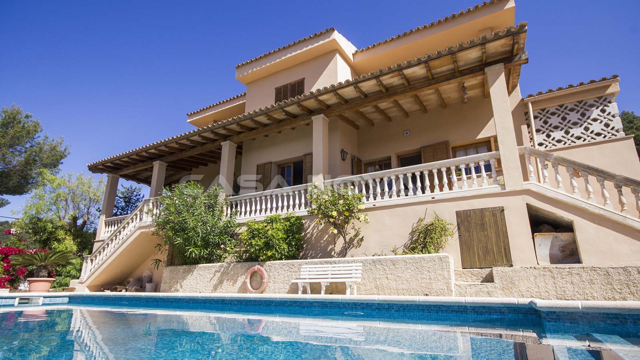 Immobilien Mallorca : Villa mit Panorama-Meerblick 