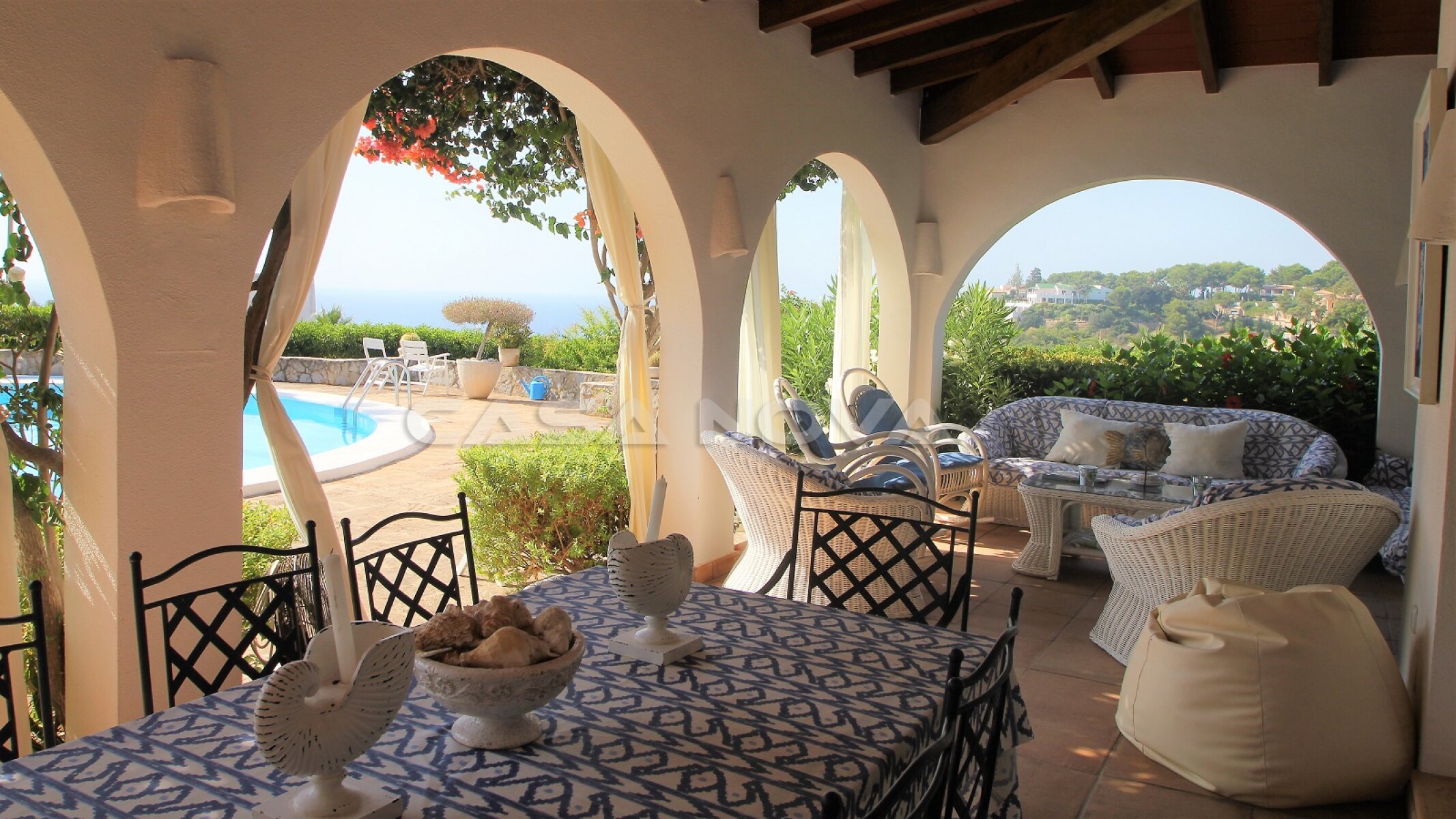 Precioso chalet con vistas al mar para alquiler