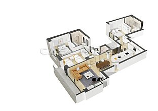Ref. 1302802 | 3D plan of the Mallorca property