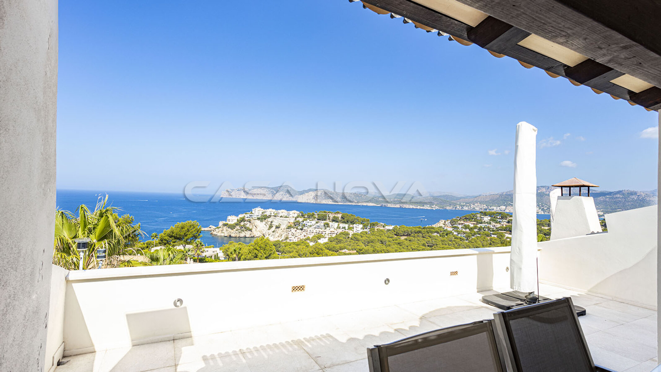 Beautiful views of the Mediterranean Sea from the Mallorca property