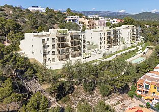 Ref. 1402833 | Vista aérea en 3D del atractivo complejo residencial