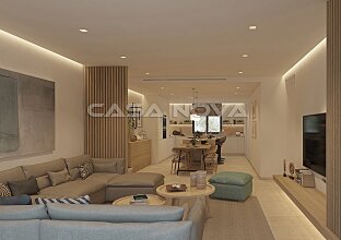 Ref. 1402833 | Salón/ comedor elegantemente amueblado 