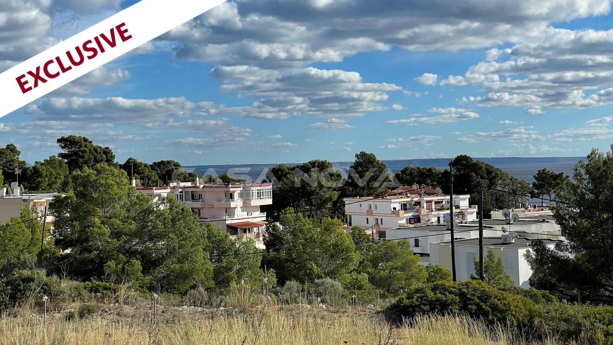 Grosses Grundstck Mallorca mit wunderschnem Blick aufs Meer