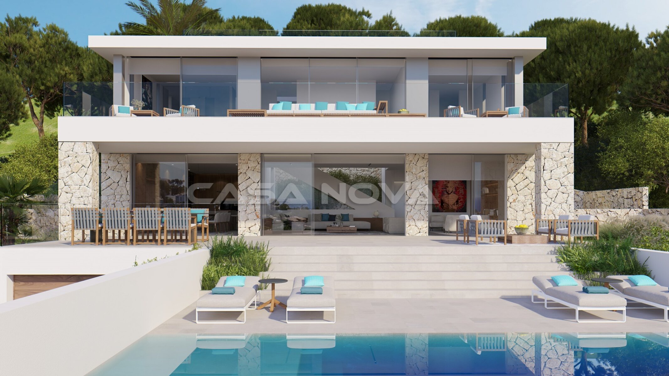 Extravagante Neubau- Villa mit einzigartigem Meerblick