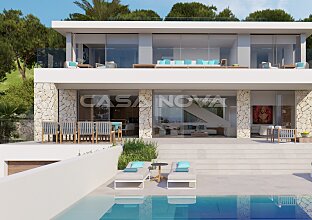 Extravagant new construction villa with unique sea view