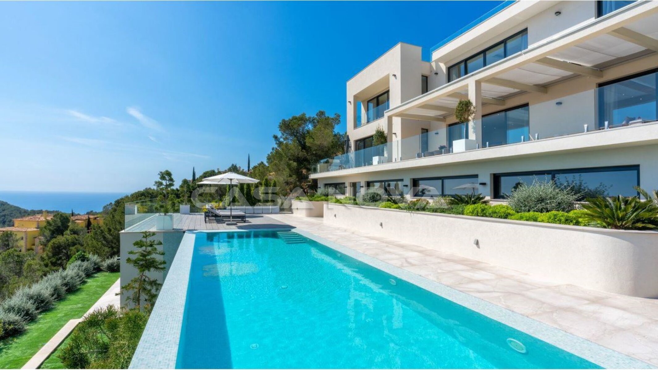Unique newly built designer villa with sea views