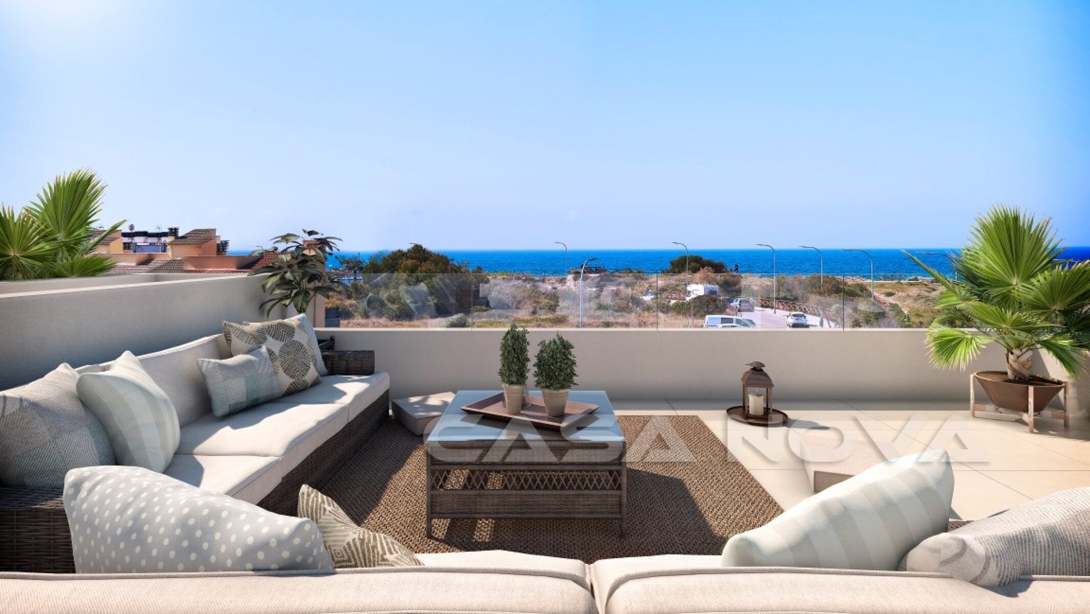 Nueva obra: Elegante vista al mar - casa adosada cerca de la playa