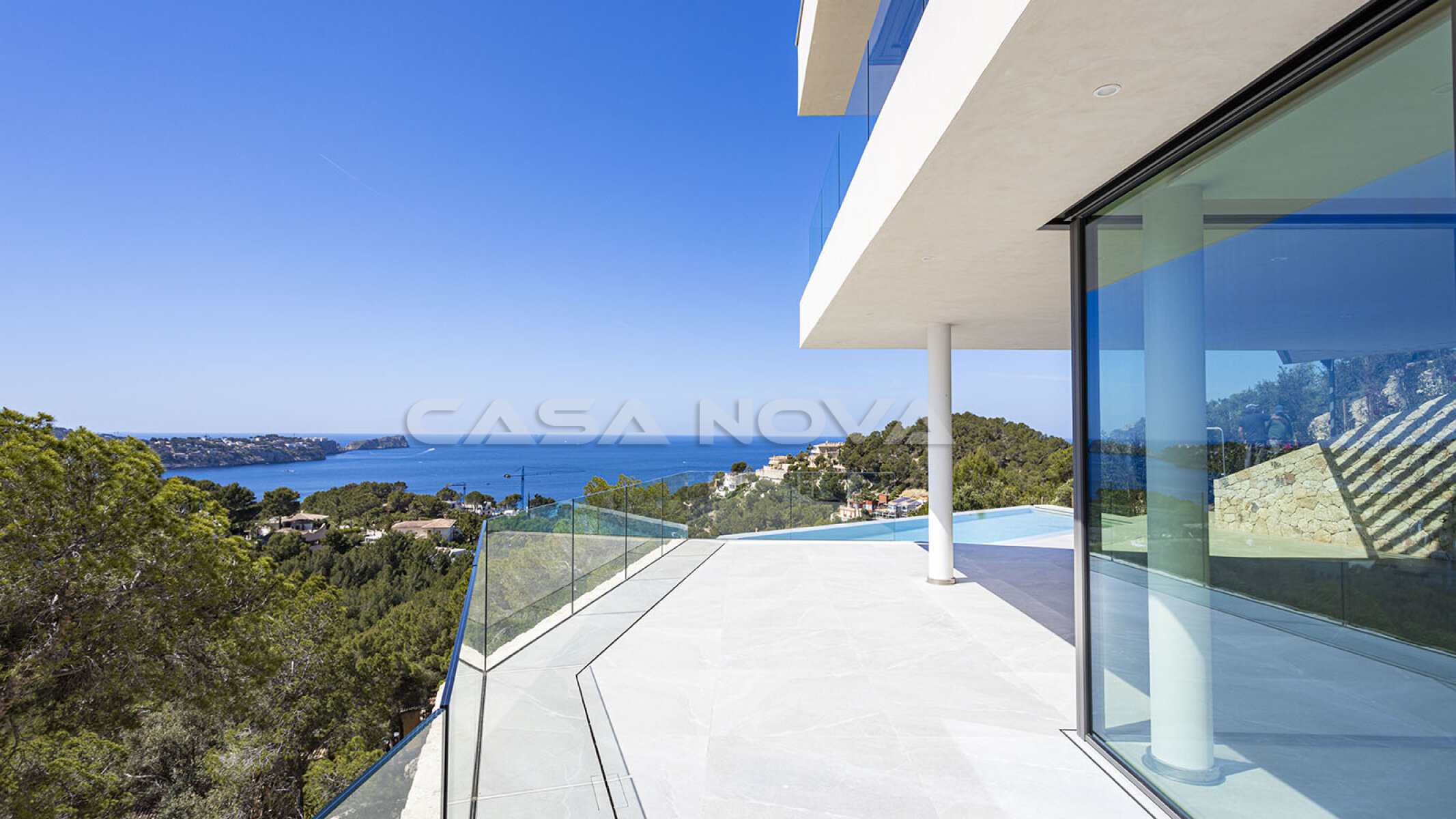 Impressive new build villa with dream sea view