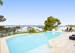 Modern villa with sea view of Malgrats Islands