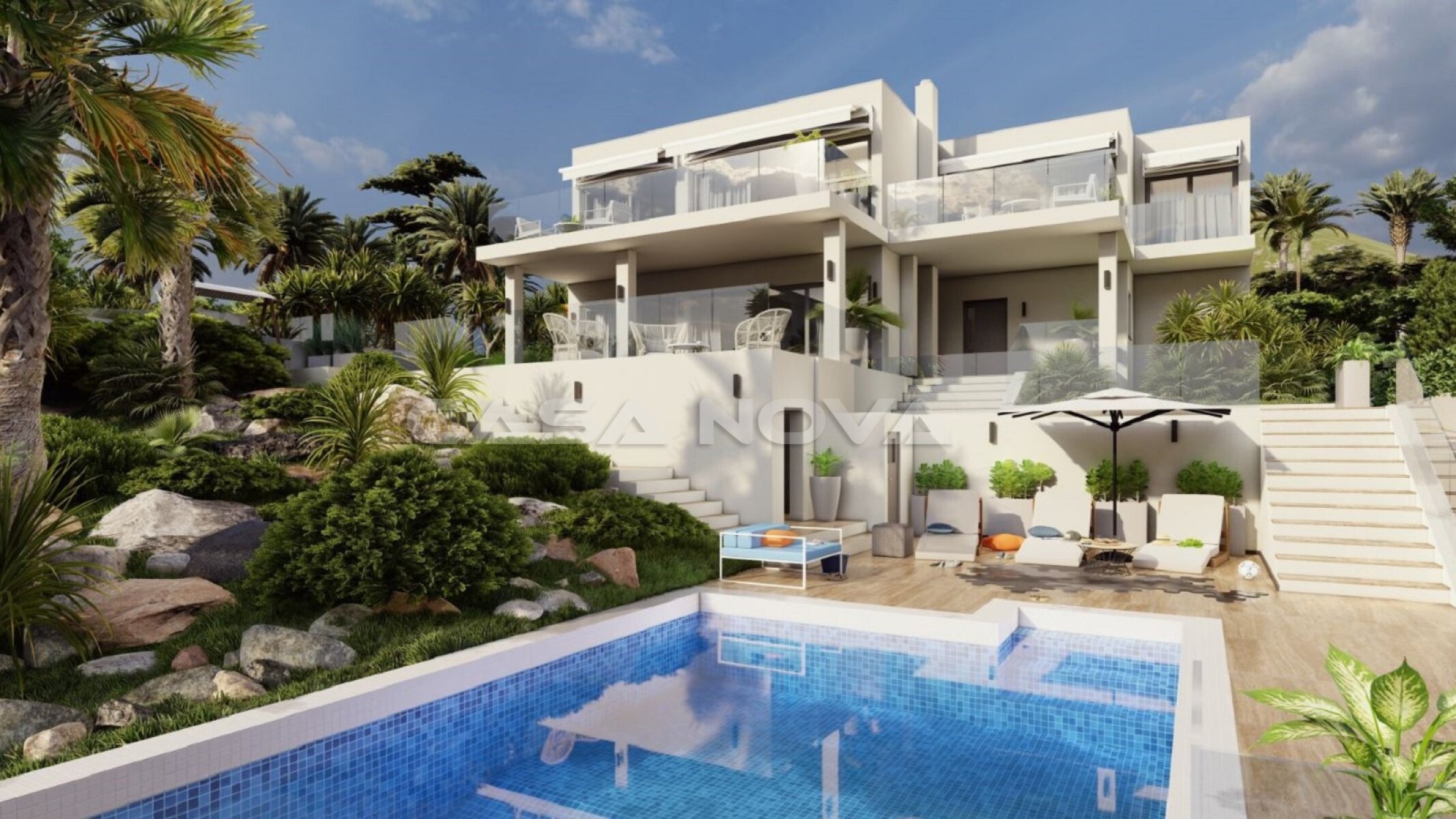 Fantastic sea view villa in quiet area with building licence