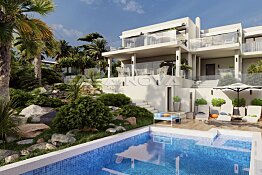 Villa con vistas al mar en zona tranquila con licencia de obras