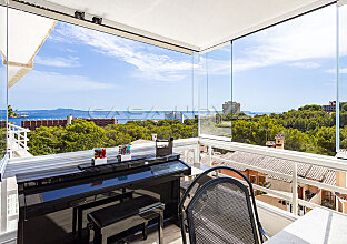 Ref. 1203281 | Gemütliche überdachte Terrasse mit Panoramablick