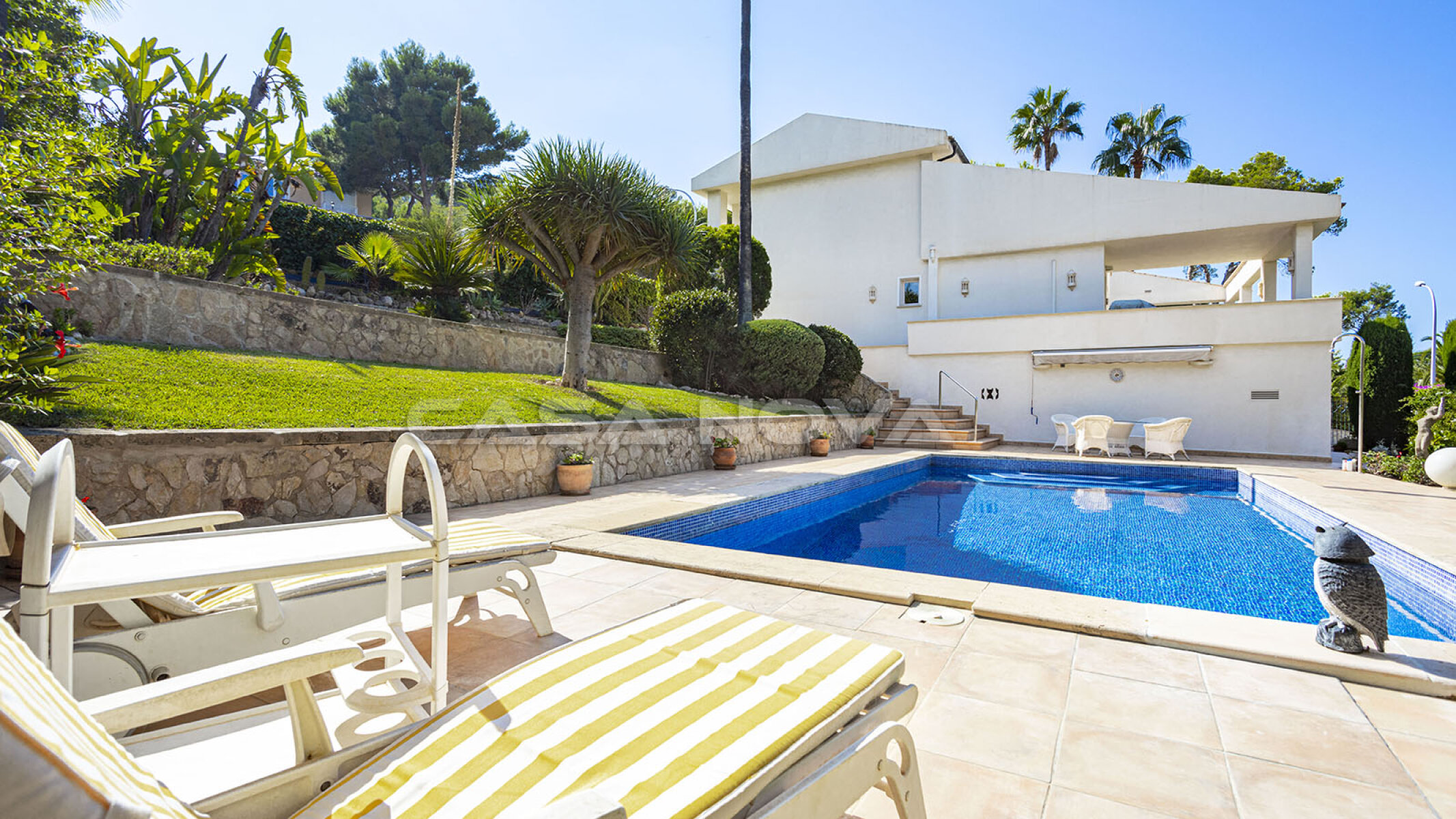 Mallorca Villa mit mediterran angelegtem Garten