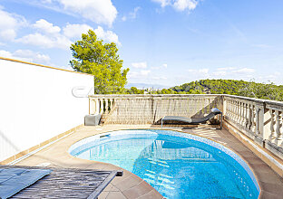 Ref. 2403313 | Mediterranean semi detached villa with pool and panoramic view