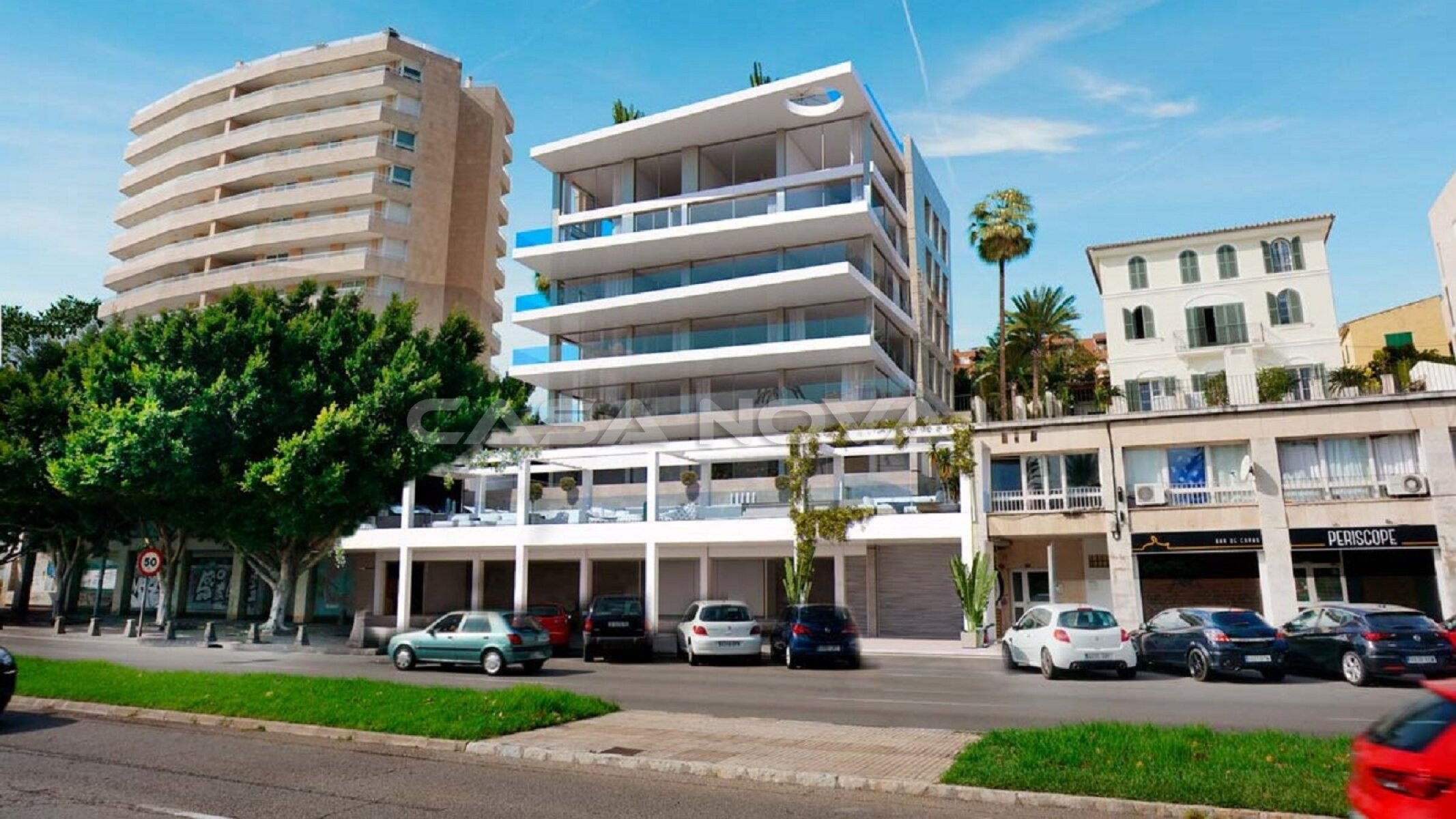 Modern new built apartment Mallorca in popular city district