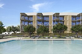 Project in new construction: modern penthouse apartment
