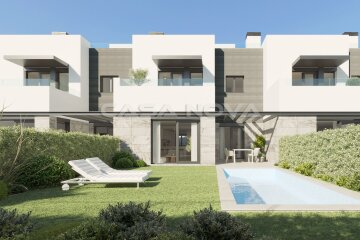 New project: Top modern terraced house with pool