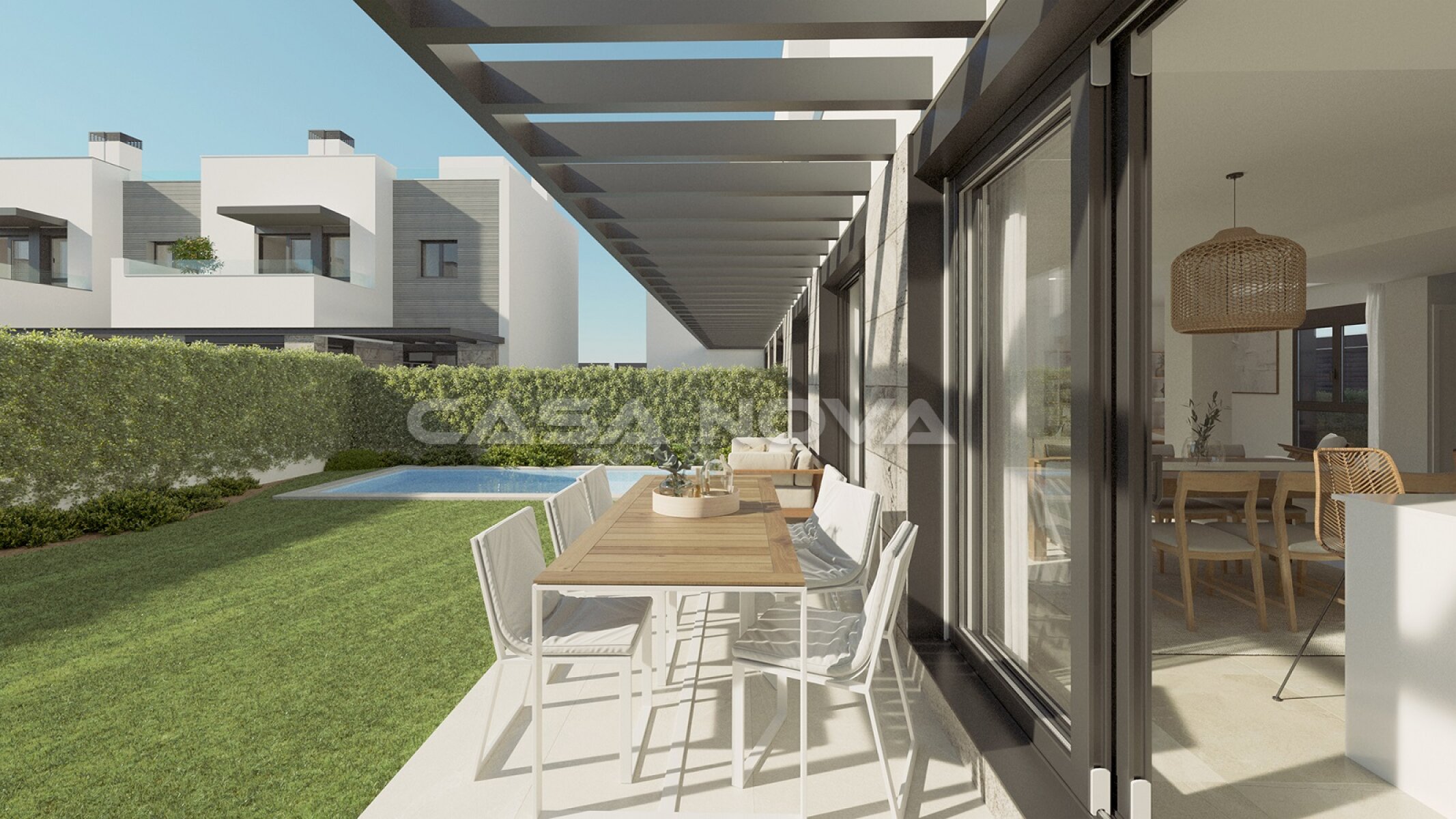 Can Pastilla: Neubauprojekt fr Reihenhaus mit Pool 