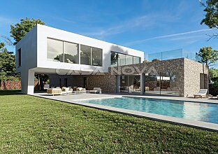 Proyecto de nueva obra: Villa exclusiva con piscina