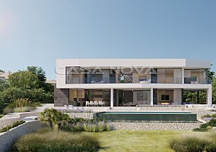 New construction project: Modern villa in popular residential area