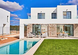 Modern villa with pool near the beach