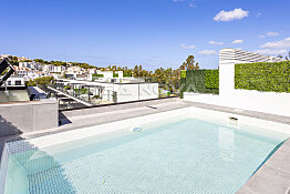 Penthouse with private pool close to the beach