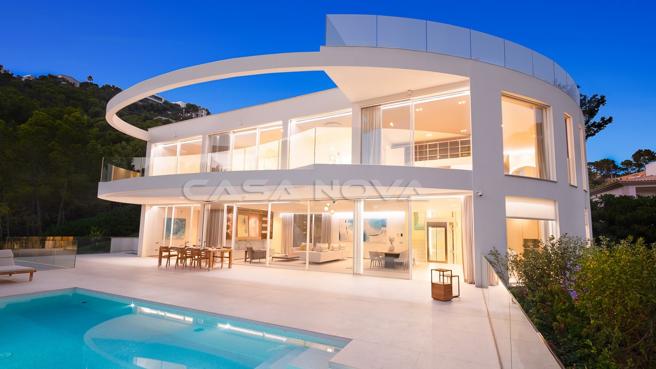 New-build villa with modern and Mediterranean accents
