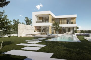 Premium Neubau Villa Mallorca in 2. Meereslinie