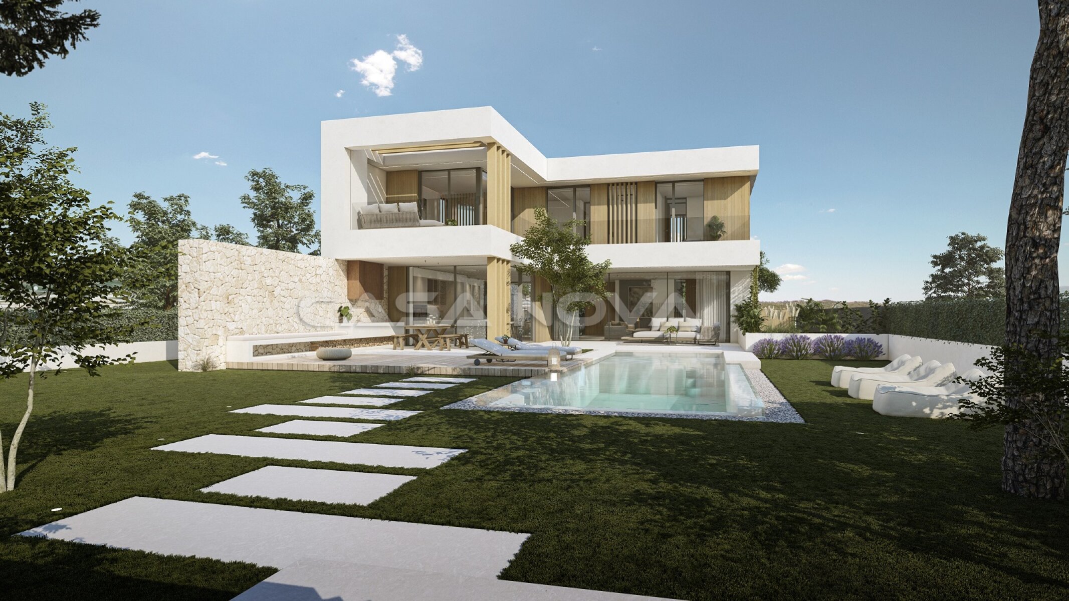 Premium Neubau Villa Mallorca in 2. Meereslinie