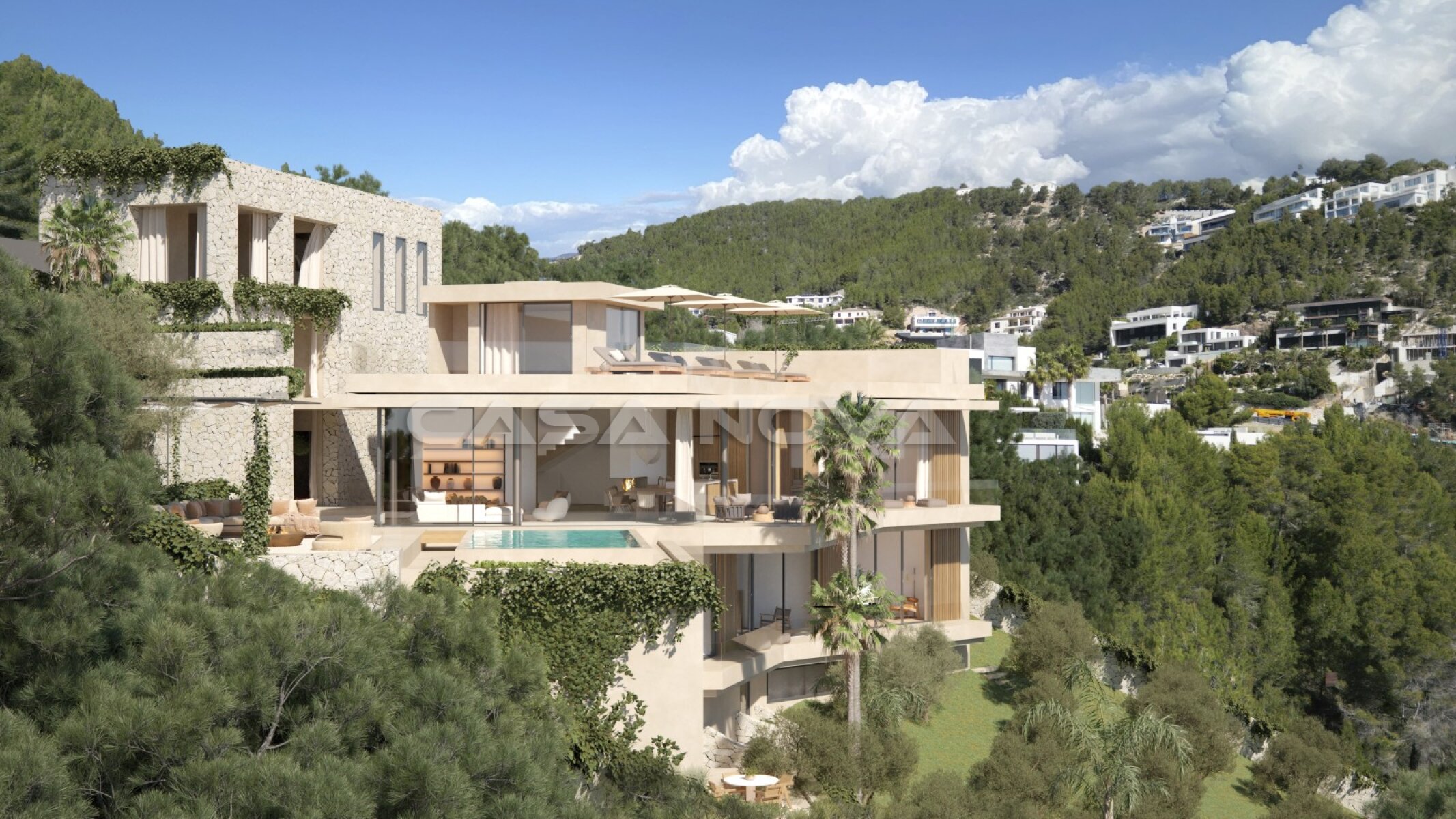 Grundstck mit Bauprojekt fr eine Luxusvilla in Son Vida 