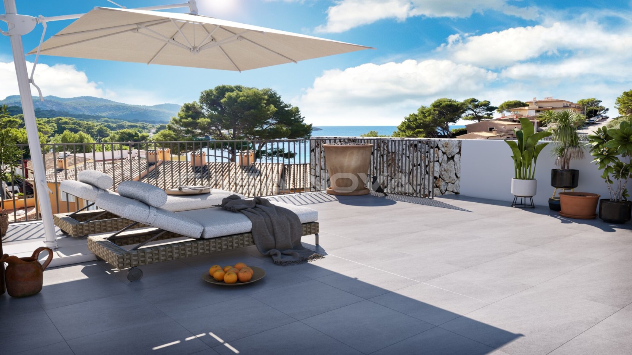 Schickes Penthouse in Sant Elm mit einzigartiger Lage 