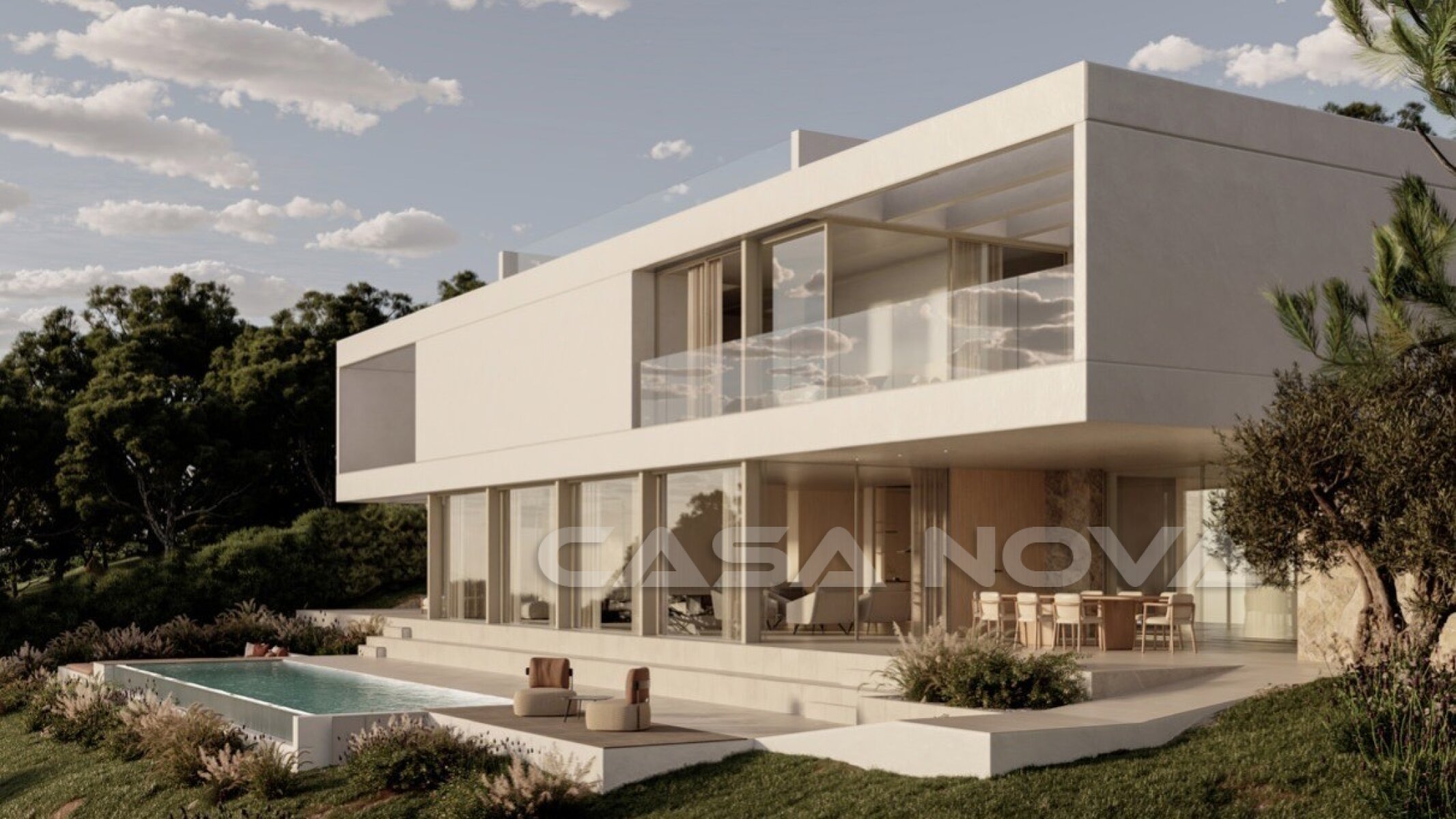Lujosa villa de nueva construcción en Cala Vinyas